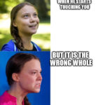 Greta Meme "Wrong Whole"